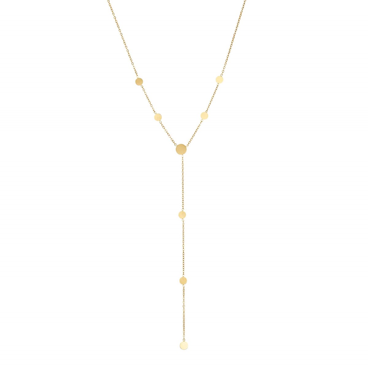 Collier Lyana acier doré or