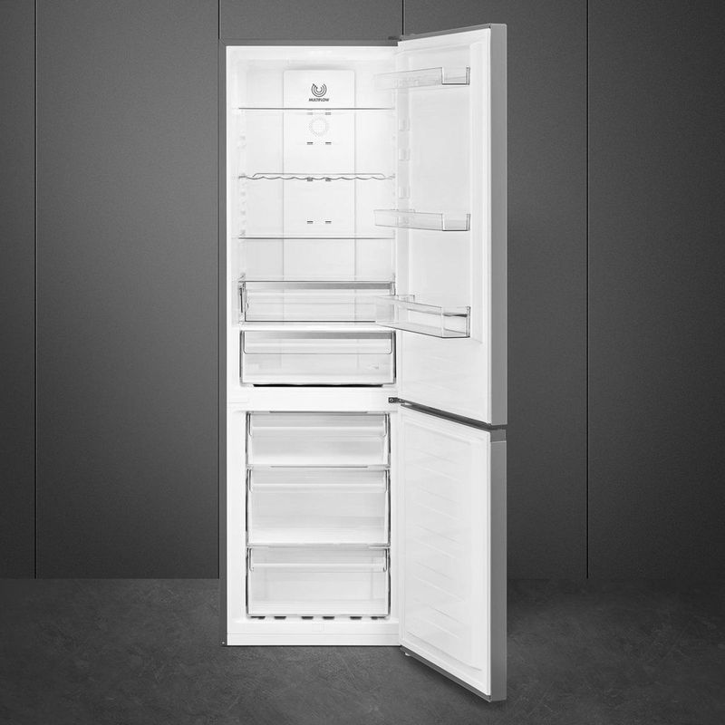 Smeg - Rc18Xdnc - Koel-vriescombinatie - Zilver - 204L Koelgedeelte - 96L Vriesgedeelte