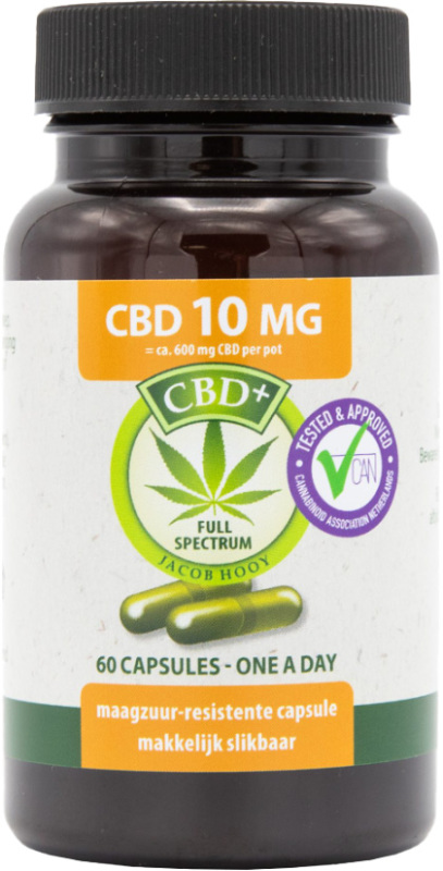 Jacob Hooy CBD Capsules 10mg 60 capsules
