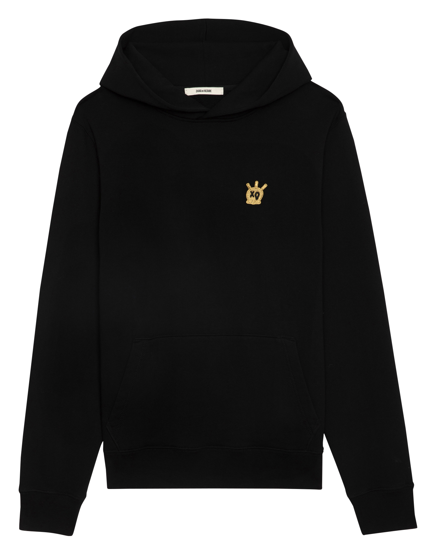 SANCHI - Sweat à capuche en coton | Noir