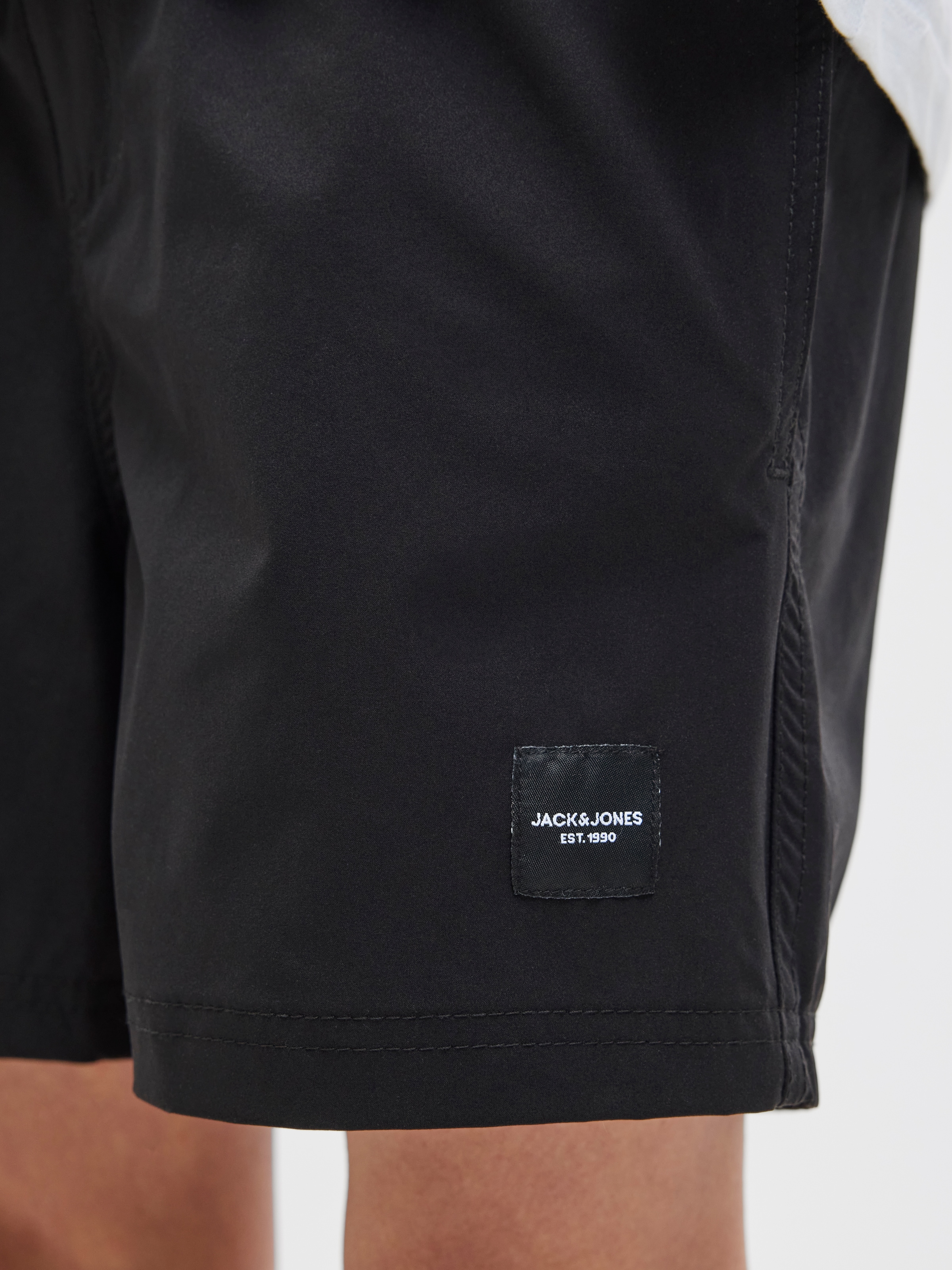 Jack & Jones Junior Badeshorts »JPSTMAUI mit Double Layer Optik und Kordelzug«, unifarben, modisch, regular fit, Web