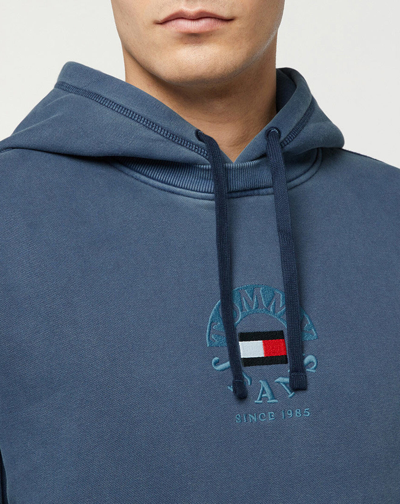 Tommy Jeans Sweat à capuche Timeless Circle bleu marine