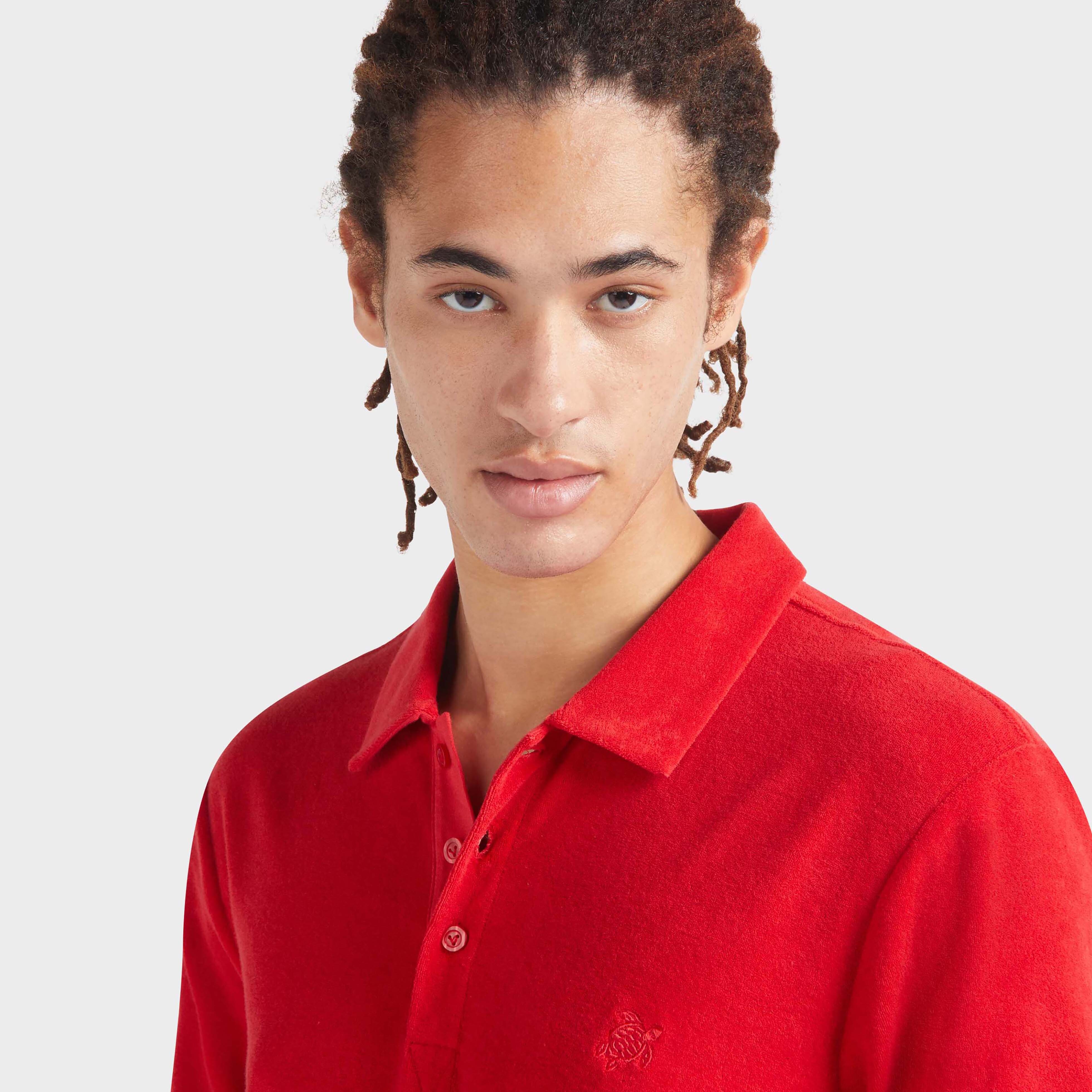 Polo en Coton Éponge Organique Homme Uni