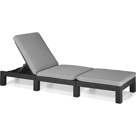 Daytona Solseng 4 positions 195 cm - grå