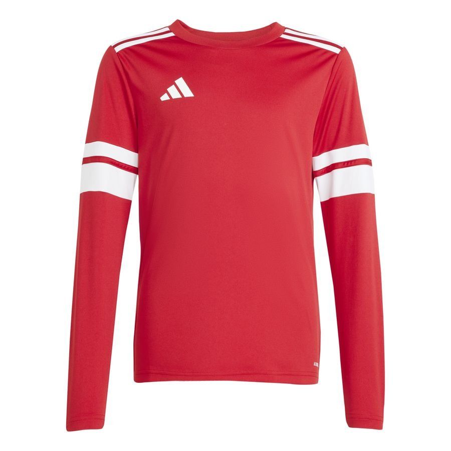 adidas Maillot Squadra 25 Manches Longues - Rouge/Blanc Enfant