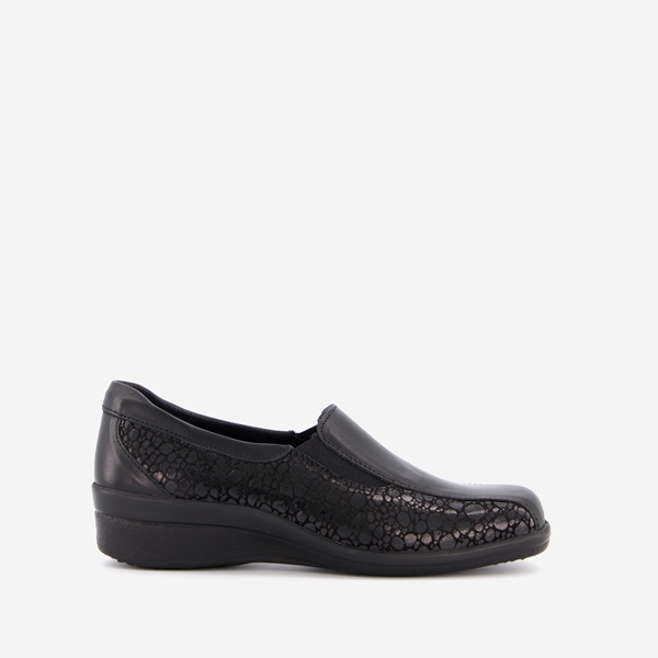 Natuform dames instappers zwart