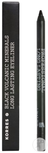 Korres Eyeliner Regard Intense Longue Tenue Noir Minéraux Volcaniques 1,2ml