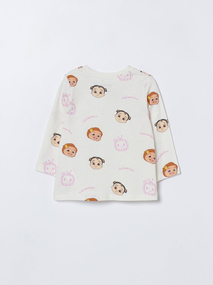 Conjunto de macacão e camiseta de duas peças CoComelon© & Moonbug Entertainment - Azul Claro