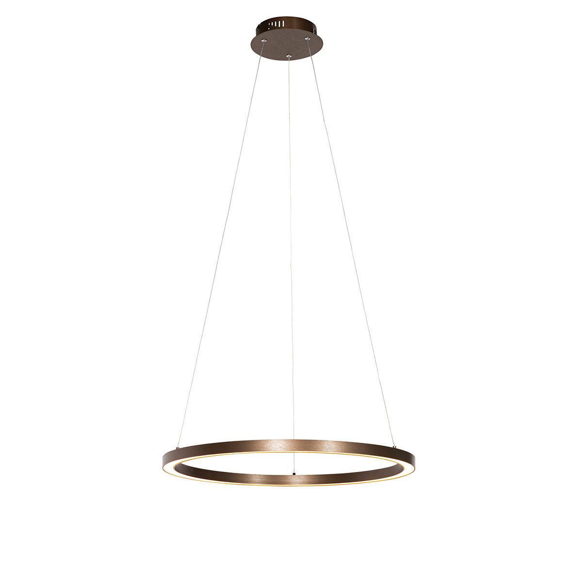 Hanglamp brons 60 cm incl. LED 3-staps dimbaar - Girello