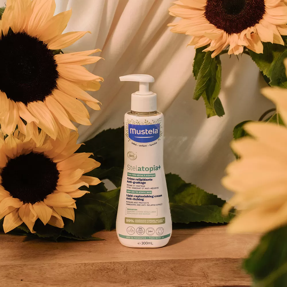 Mustela Stelatopia Lipid Replenishing Cream - 300 ml.