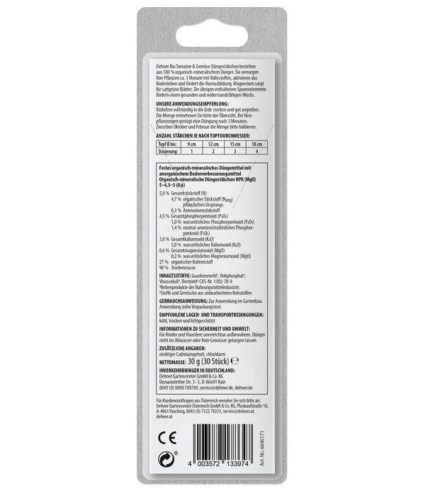 Dehner Bio Düngestäbchen Tomaten & Gemüse,