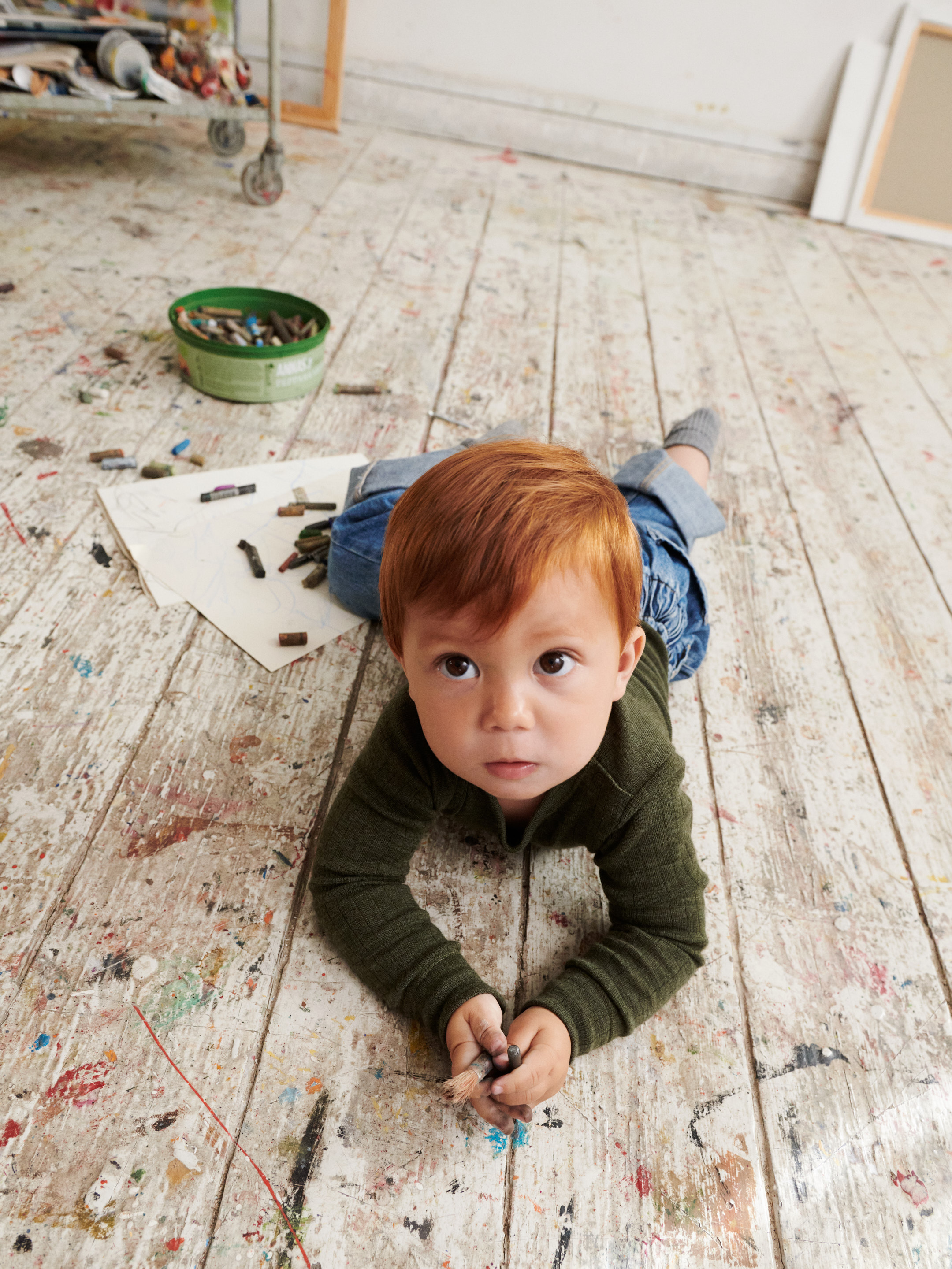 Shirt van merinowol voor baby's