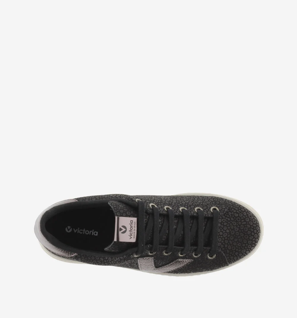 TENIS ANIMAL PRINT Baskets pour femmes à imprimé animalier NEGRO
