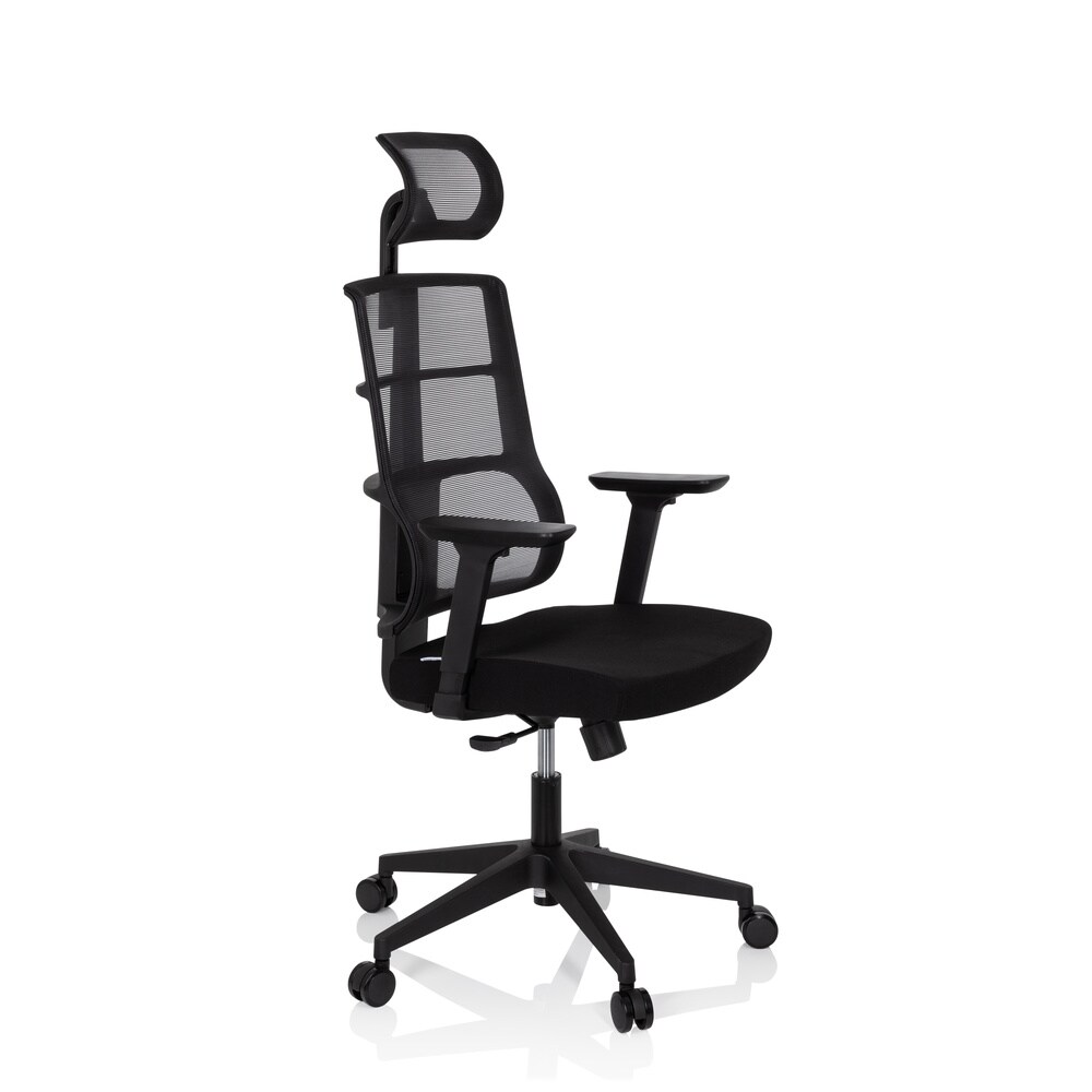Profi Bürostuhl SPINIO PRO Stoff/Netzstoff mit Armlehnen (höhenverstellbar) hjh OFFICE