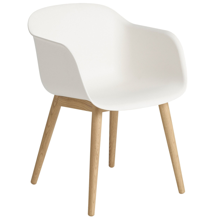 Muuto Fiber Wood stoel oak white