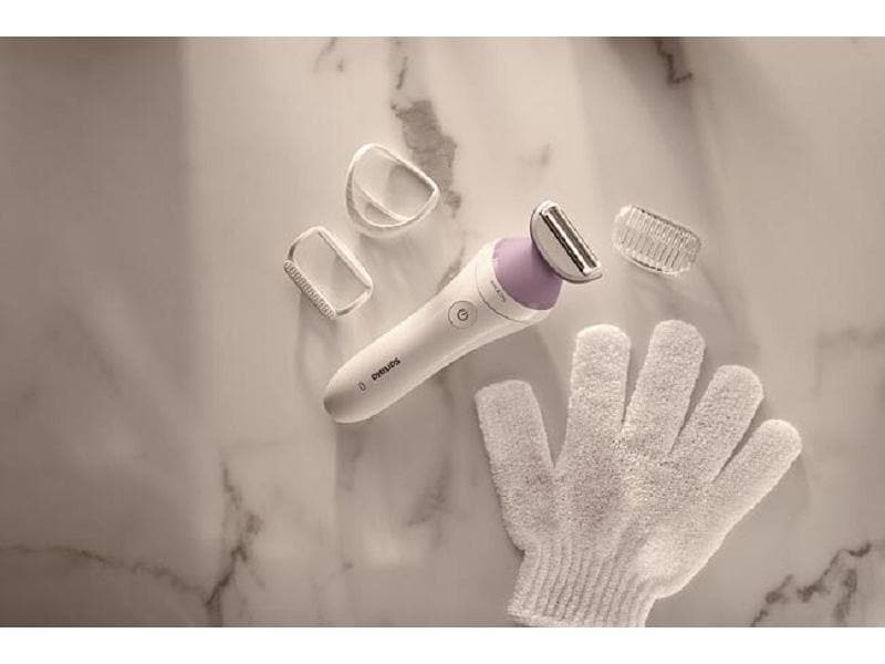Philips Körperrasierer Lady Shaver Series 6000 BRL136/00 Kabelloser Rasierer mit Nass- und Trockengebrauch