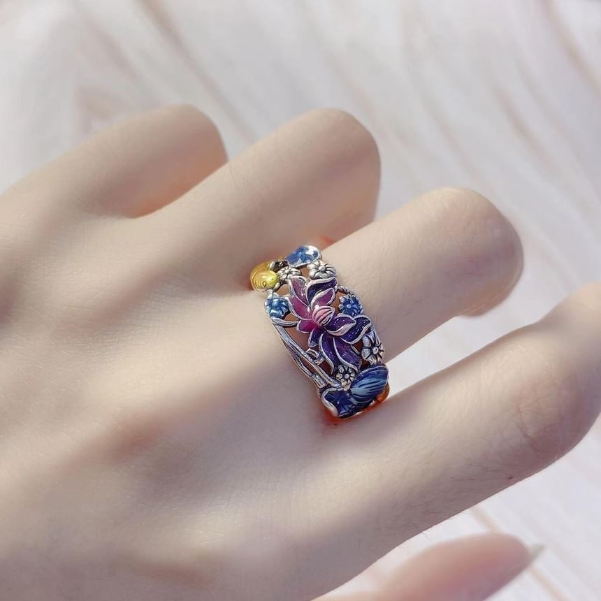 Lilafey - Karpervis Legering Open Ring