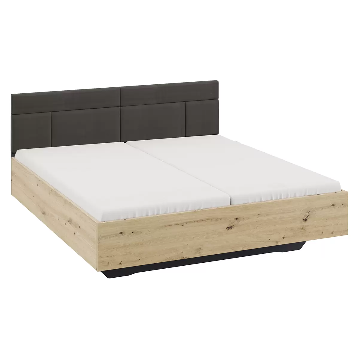 Bett Karpo 160x200 Artisan Eiche,grauschwarz