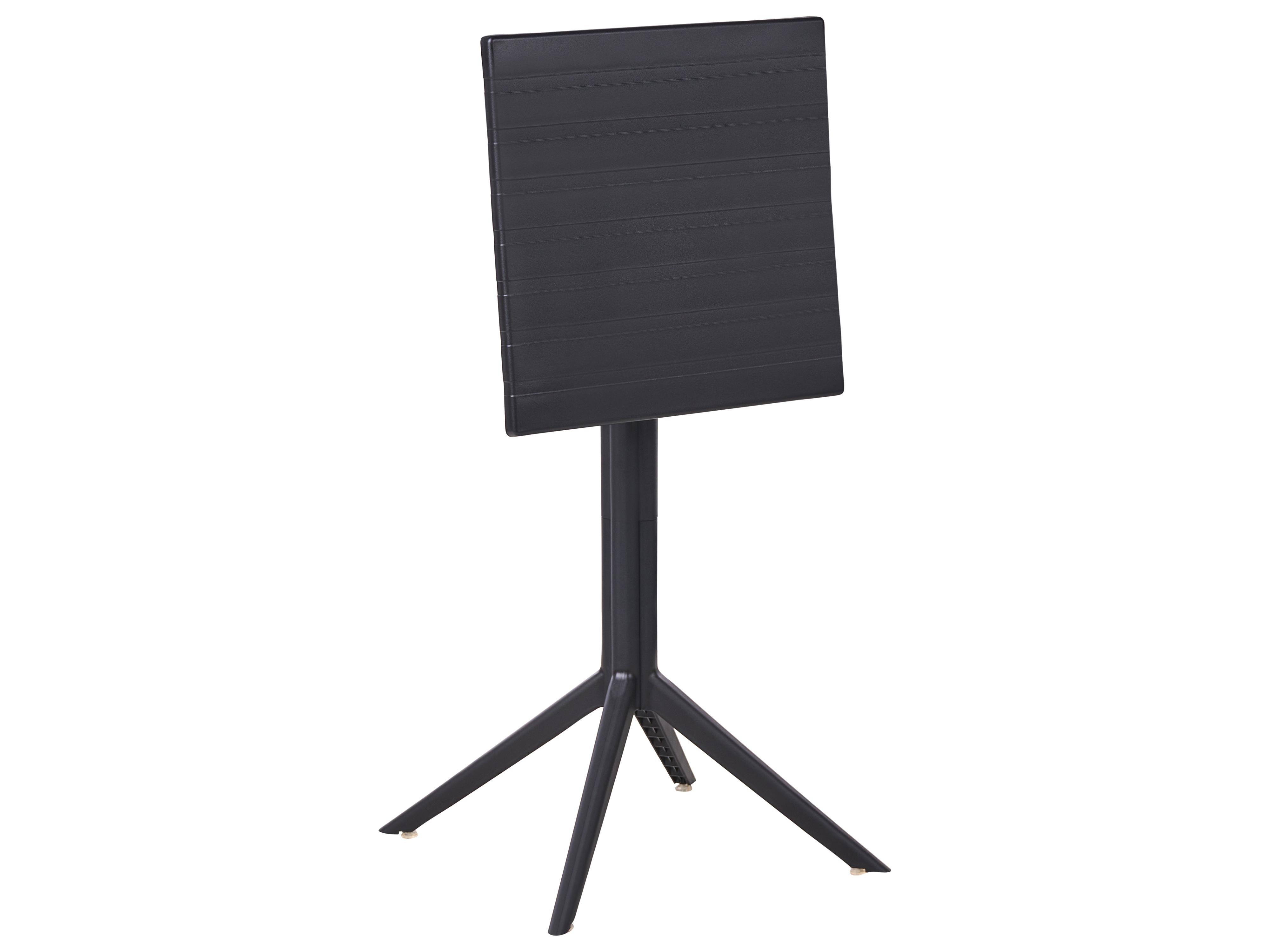 Tuin bartafel LEMNOS 60 cm 60 cm Zwart