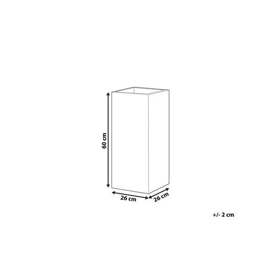 DION - Plantenbak - Zwart - 26 cm - Klei-vezelmengsel