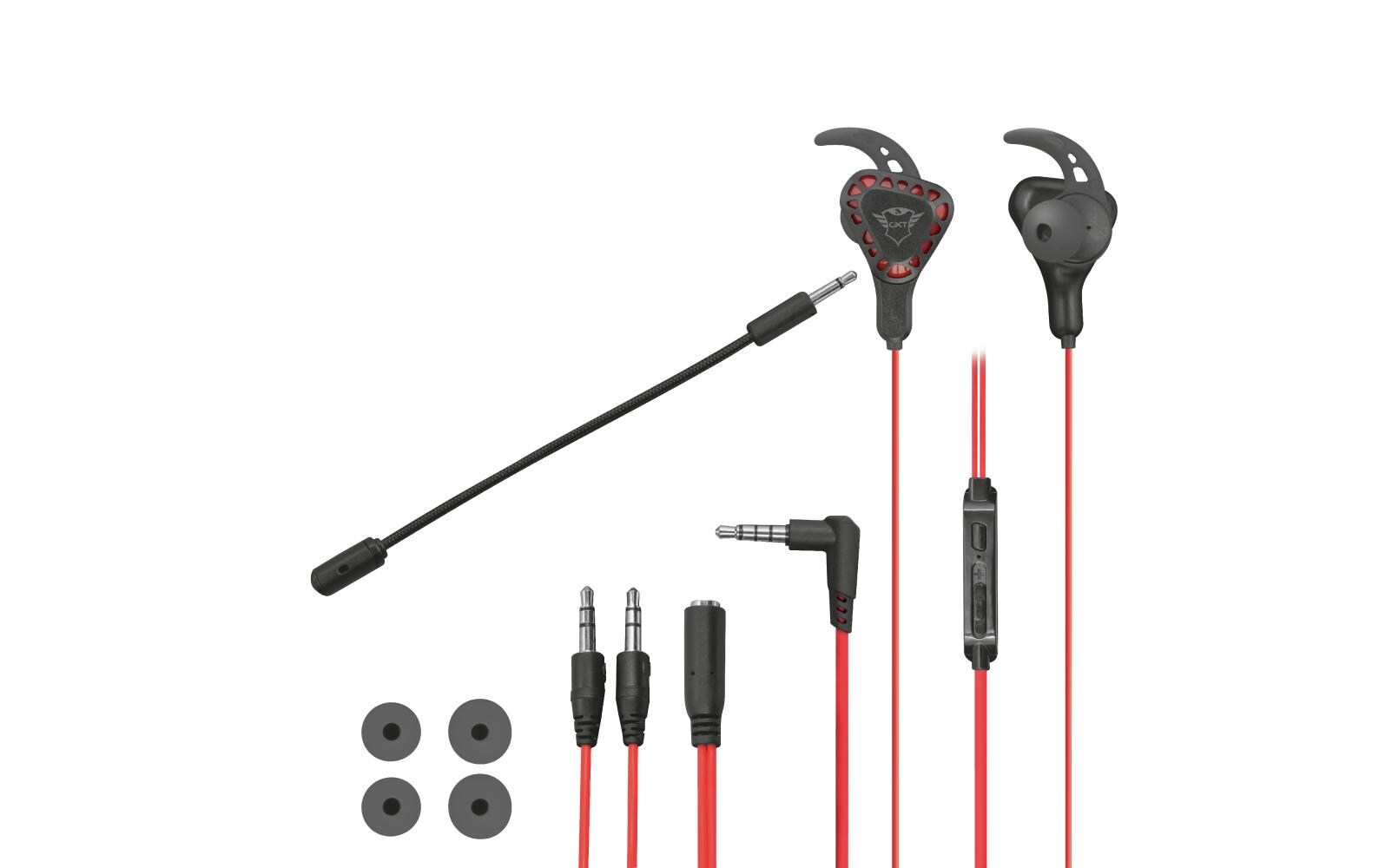Headset GXT 408 Cobra Rot/SchwarzGaming-Ohrhörer für alle Plattformen