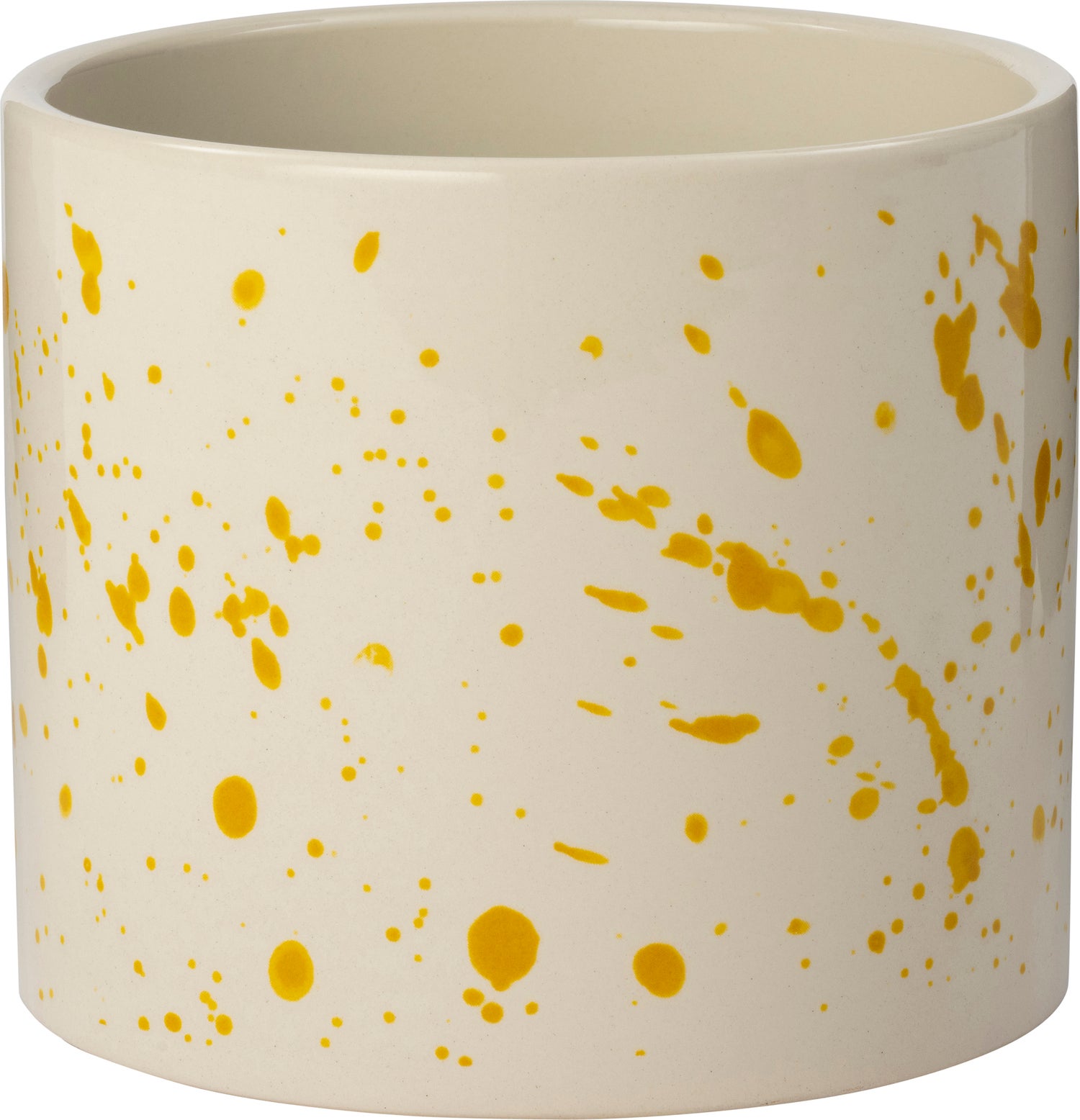 Intratuin bloempot Veau wit / geel D 13 H 11 cm