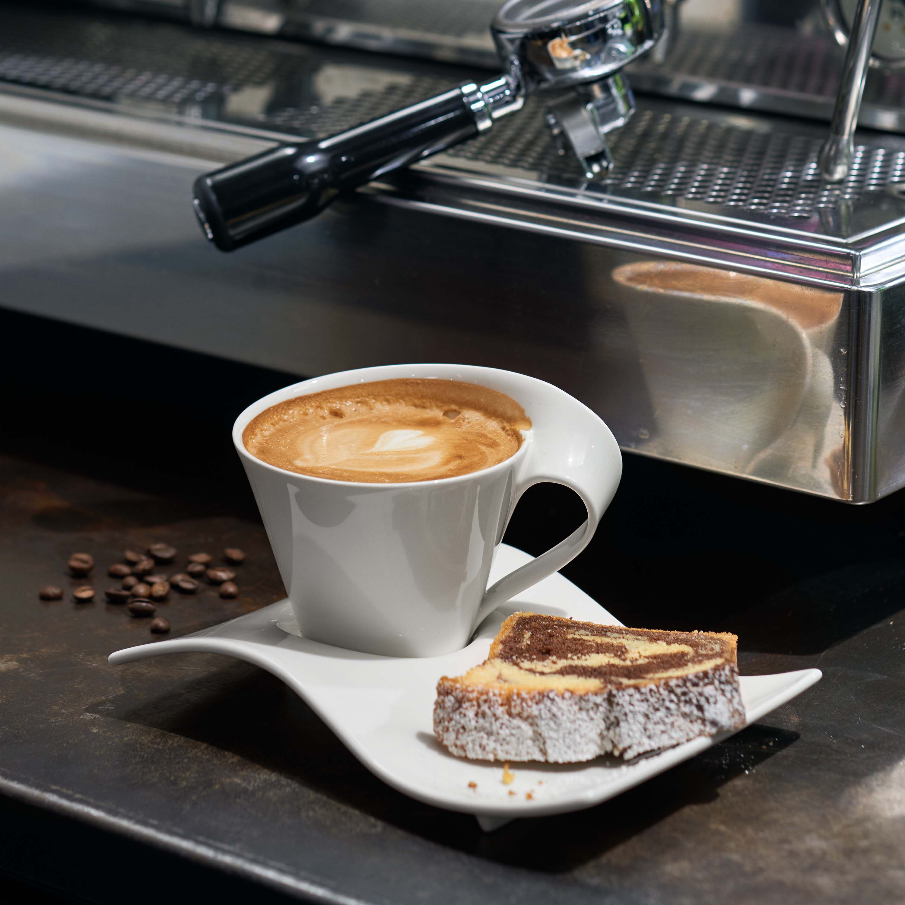 NewWave Cappuccino cup White, 5.1 oz, Premium Porcelain