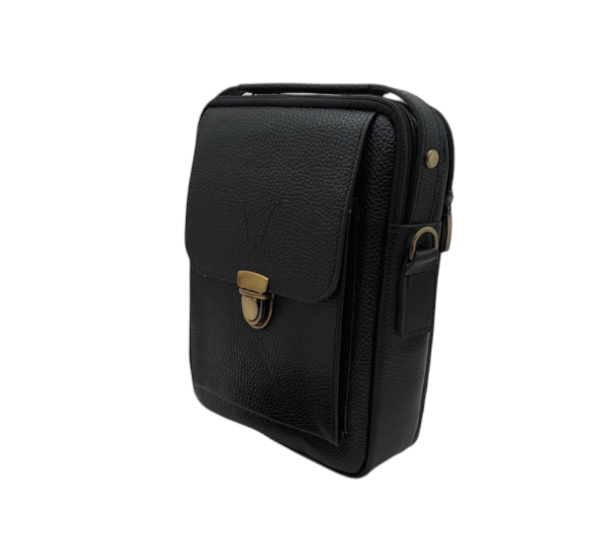 Elba – compacte leren schoudertas (unisex)
