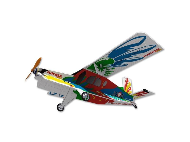 HACKER Model Production Motorflugzeug Pilatus Turbo Porter Slowlfyer mit 89 cm Spannweite