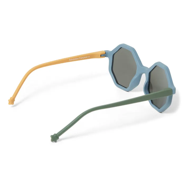 YEYE Lunettes de Soleil Tricolore | Bleu gris