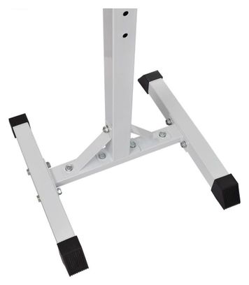 Support barres haltères longs musculation 12 niveaux blanc noir 02_0000727
