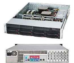 Supermicro SC825 TQC-600LPB - Rack-monterbar 2U - udvidet ATX - SATA/SAS - hot-swap 600 Watt - sort