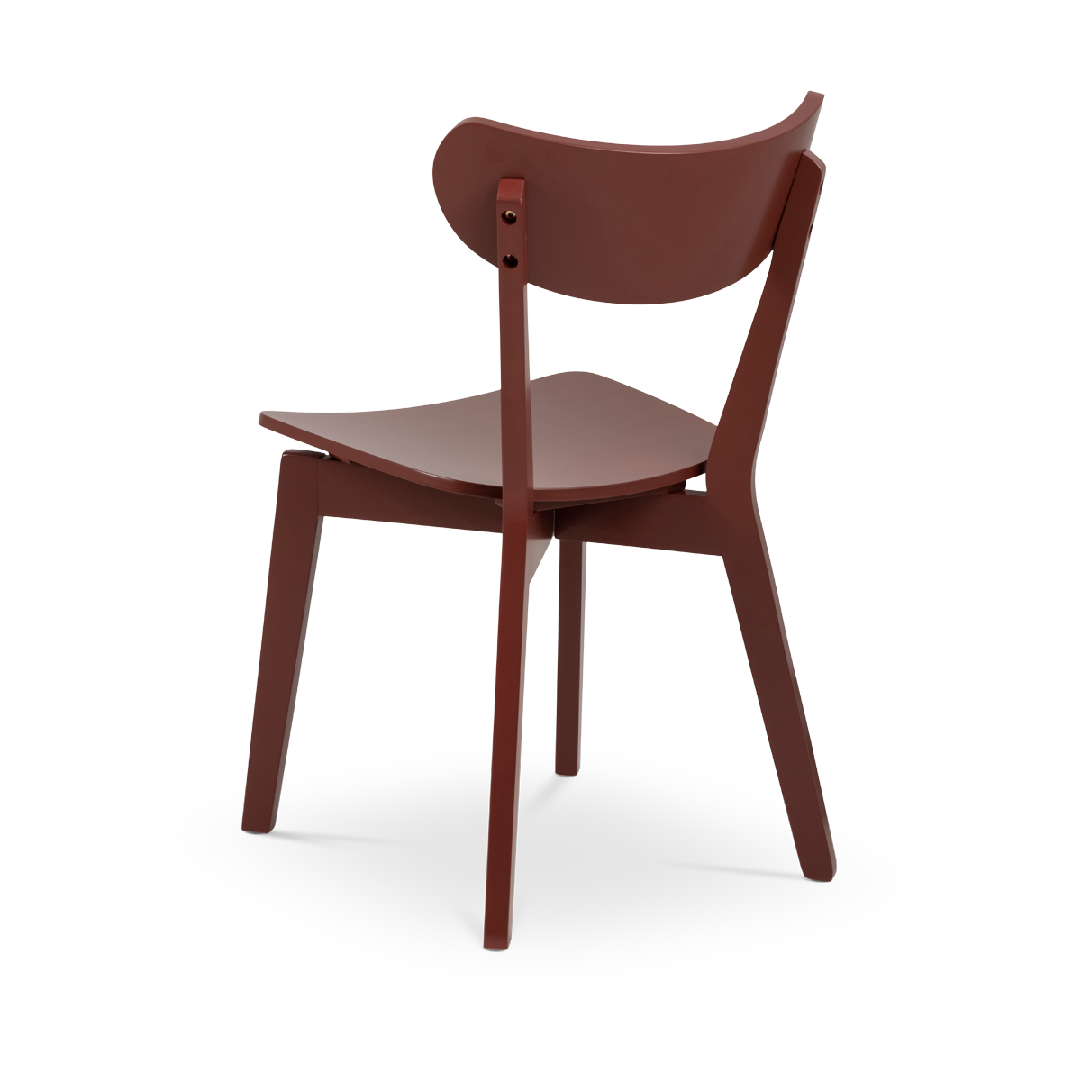 Houten eetkamerstoel Jade Terracotta rood