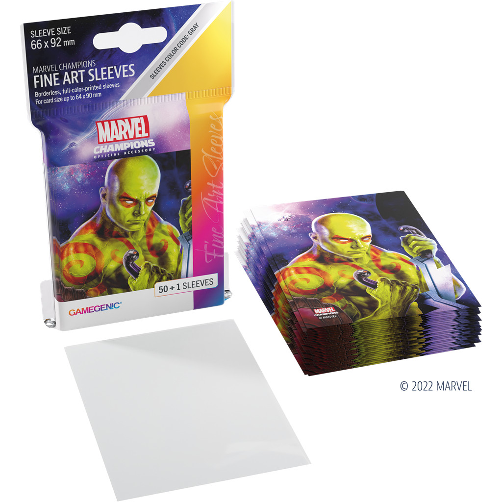 Gamegenic - Marvel Champions Art Sleeves - Drax