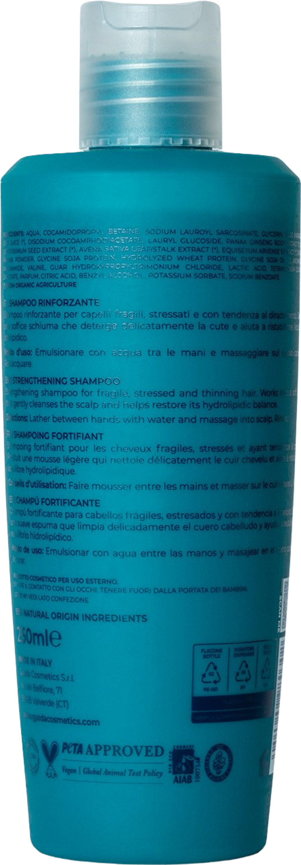 GYADA Cosmetics  Stärkendes Shampoo mit Spirulina, 250 ml