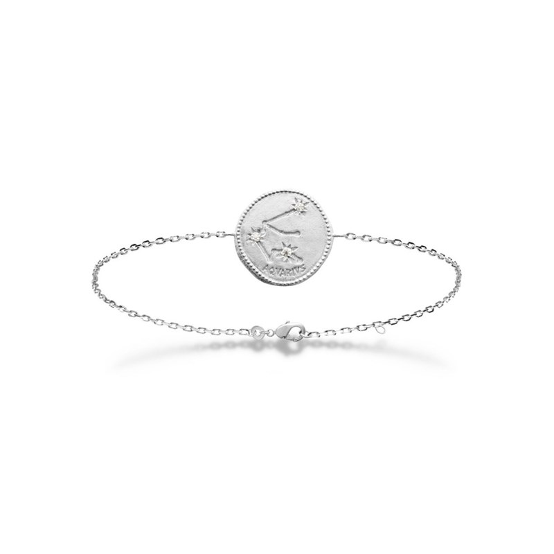Bracelet Femme - Argent 925 - Oxyde de zirconium - Longueur : 18 cm