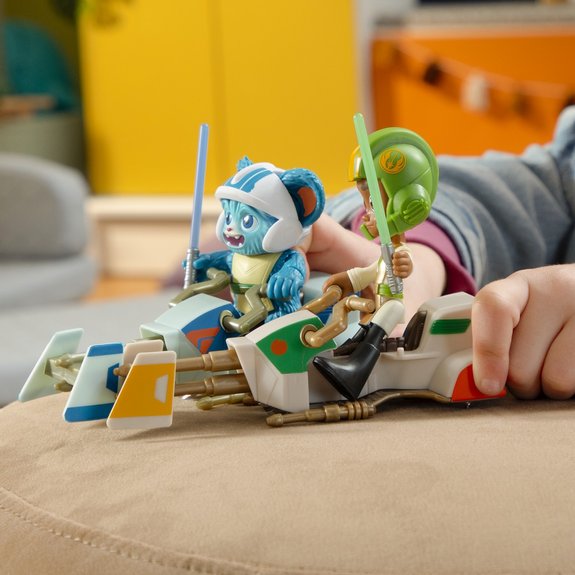 Figurine et Speeder bike - Star Wars Young Jedi