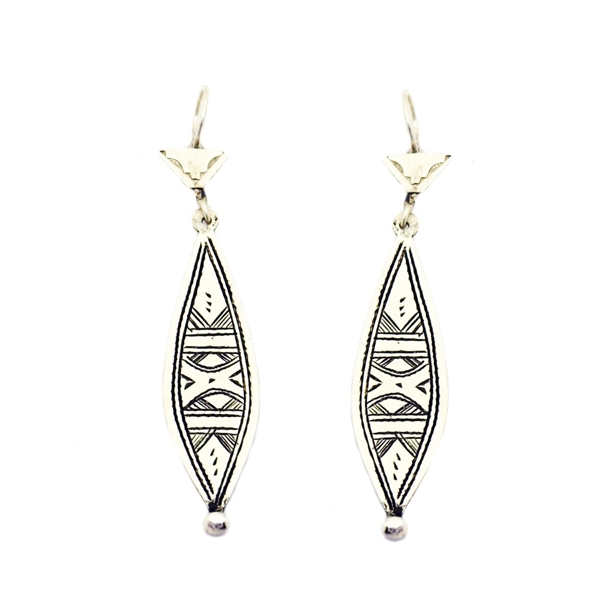 boucles d'oreilles touareg amande