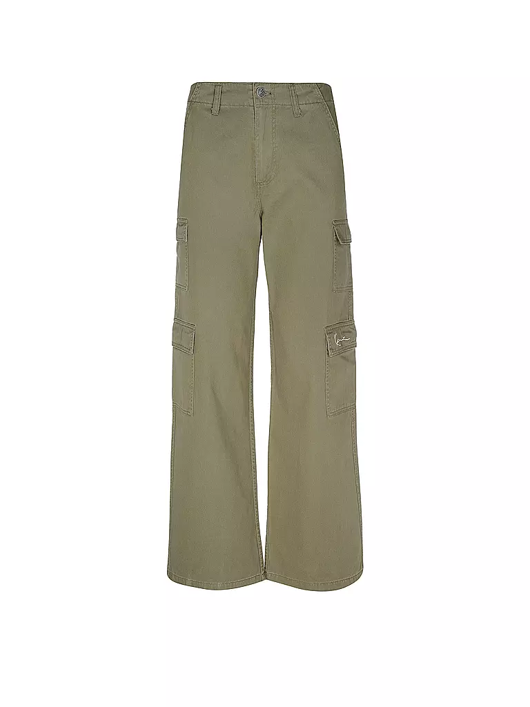 KARL KANI Cargohose olive