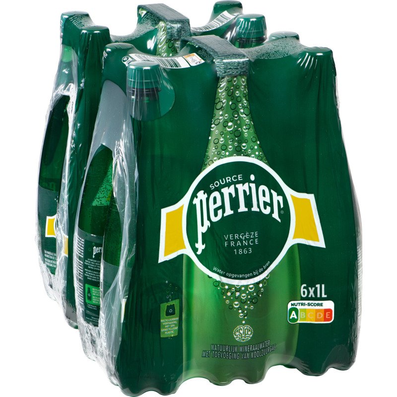Eau gazeuse Perrier 1 L - 12 bouteilles