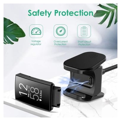 Chargeur pour Fitbit Charge 4 - - Câble de Charge USB - Portable et facile à monter