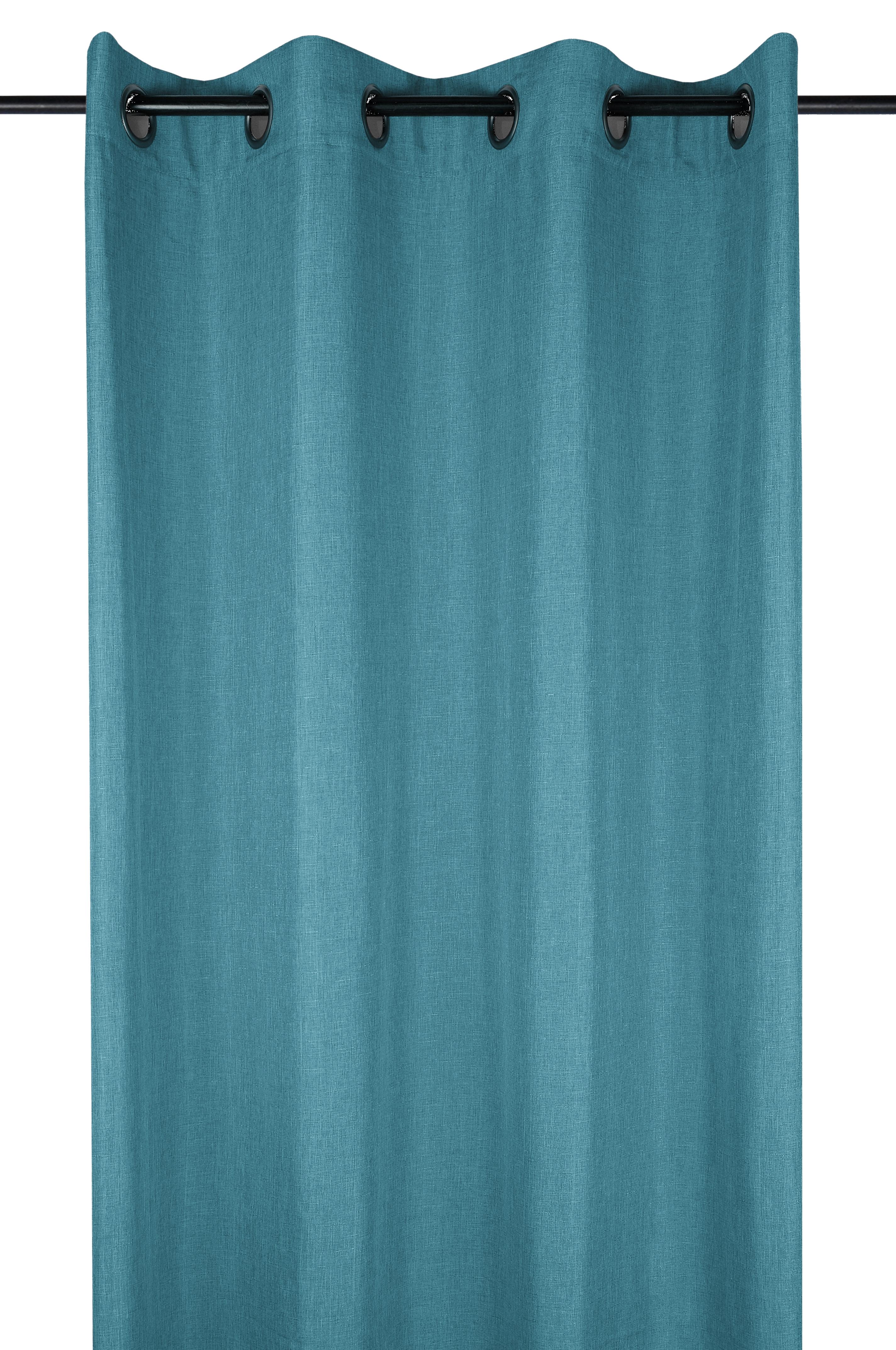 BEA RIDEAU OEILLETS 140X260CM TURQUOISE