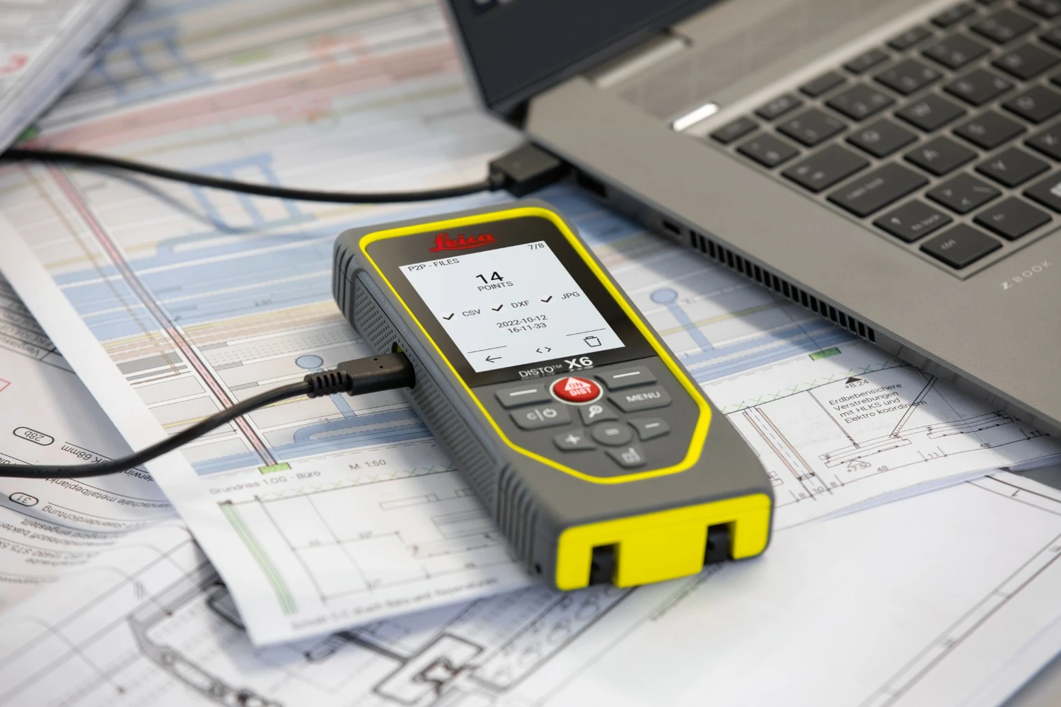 Leica Disto X6 Afstandsmeter in tas - Bluetooth - 250m - IP65