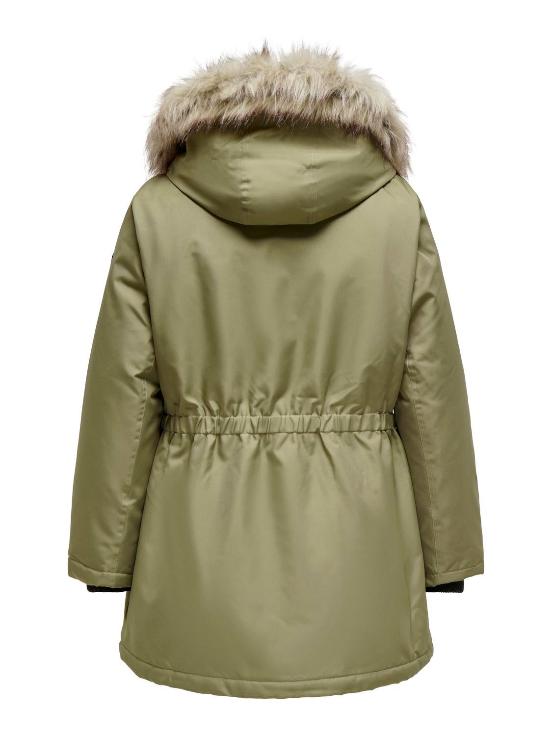 CARIRENA Langer Parka Aloe