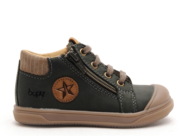 Bopy boots bottine bebe relvet vert