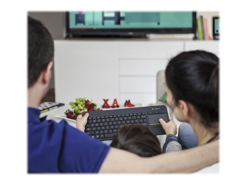 Logitech Wireless Touch Keyboard K400 Plus Black (Nordic)