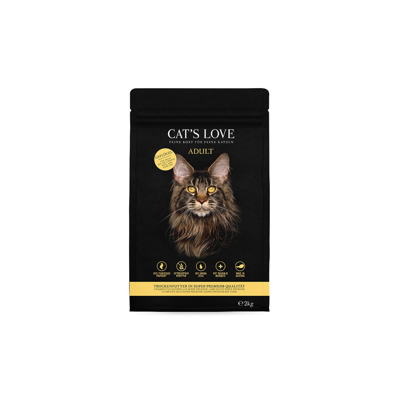 CAT'S LOVE trocken Adult Geflügel 2 kg