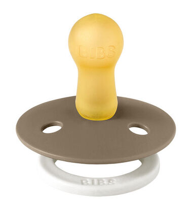 BIBS Smokk Colour 2-pack Lateks Størrelse 2, Vanilla Glow/Dark Oak Glow