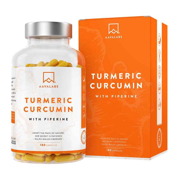 Aavalabs Curcumin + Piperin vegan Kapseln, 180 St