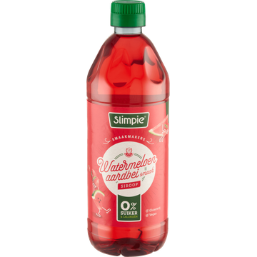 Slimpie Watermeloen Aardbei Smaak Siroop 650 ml